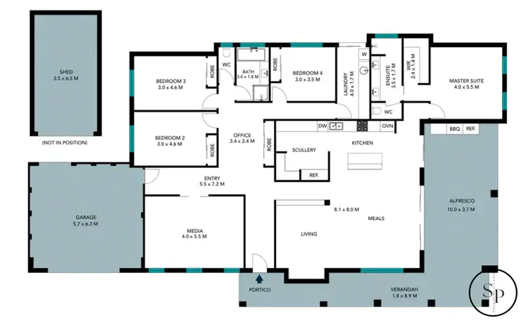 Floorplan of Homely house listing, 48 Cimarron Edge, Meadow Springs WA 6210