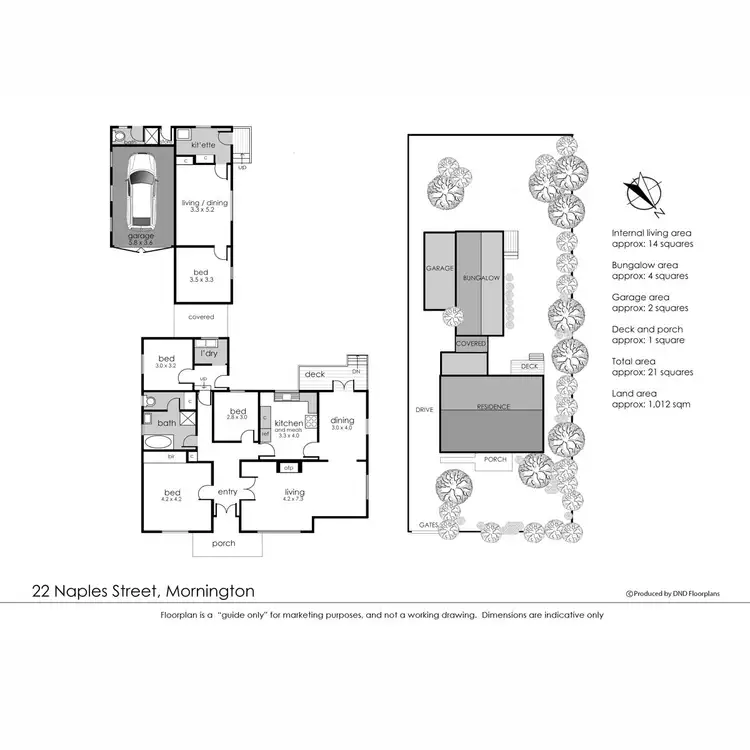 Floorplan of Homely house listing, 22 Naples Street, Mornington VIC 3931