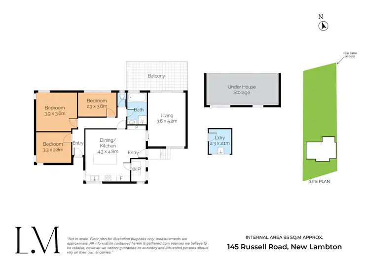 Floorplan of Homely house listing, 145 Russell Road, New Lambton NSW 2305