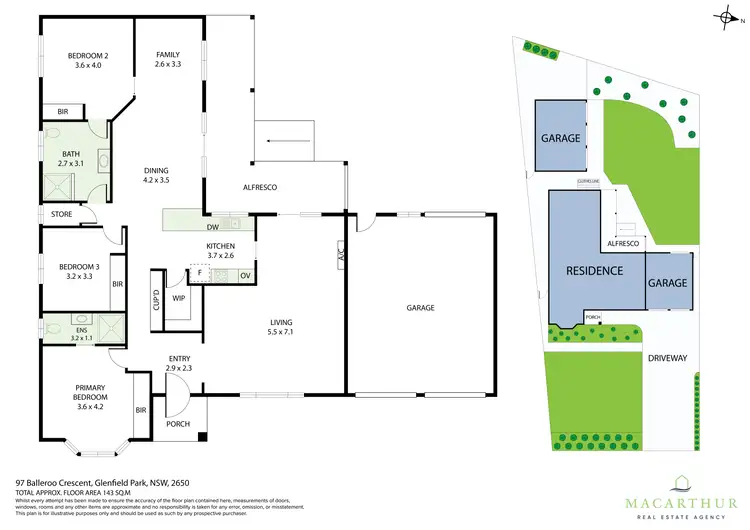 Floorplan of Homely house listing, 97 Balleroo Crescent, Glenfield Park NSW 2650