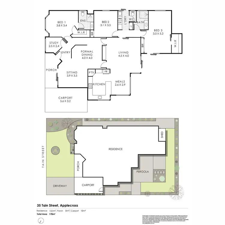 Floorplan of Homely house listing, 35 Tain Street, Applecross WA 6153