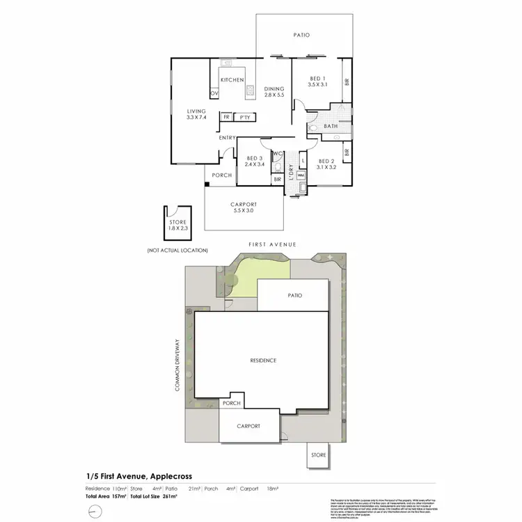 Floorplan of Homely house listing, 1/5 First Avenue, Applecross WA 6153