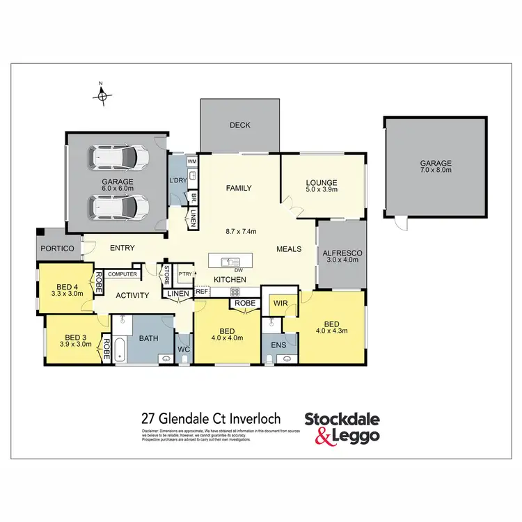 Floorplan of Homely house listing, 27 Glendale Court, Inverloch VIC 3996