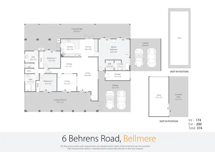Floorplan of Homely rural property listing, 6 Behrens Road, Bellmere QLD 4510