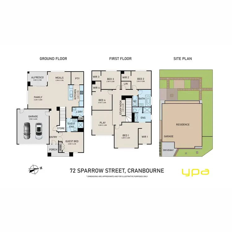 Floorplan of Homely house listing, 72 Sparrow Street, Cranbourne VIC 3977