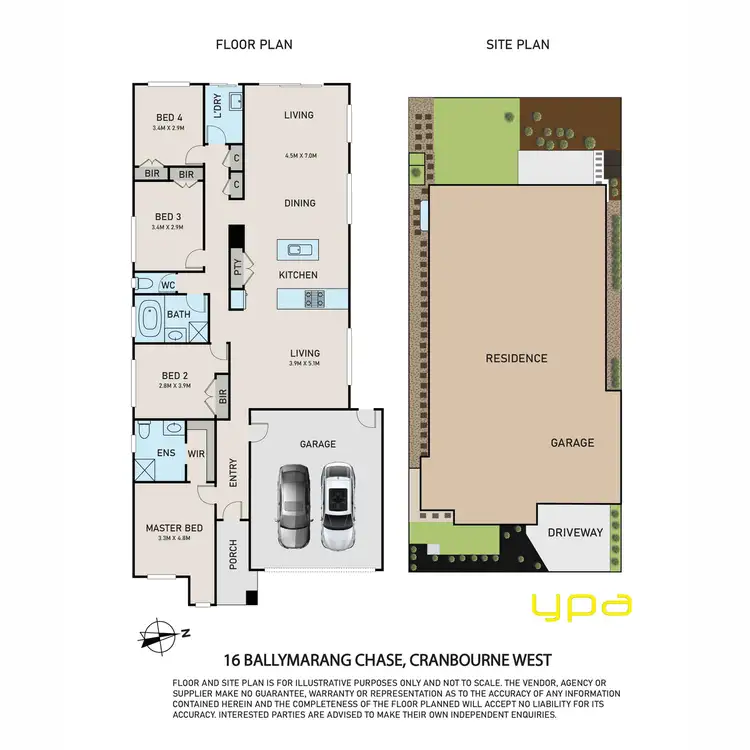 Floorplan of Homely house listing, 16 Ballymarang Chase, Cranbourne West VIC 3977