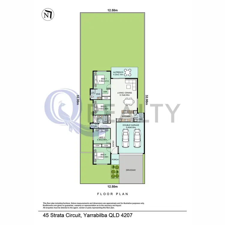 Floorplan of Homely house listing, 45 Strata Circuit, Yarrabilba QLD 4207
