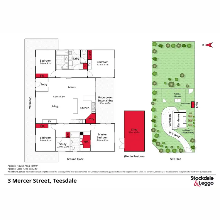 Floorplan of Homely rural property listing, 3 Mercer Street, Teesdale VIC 3328