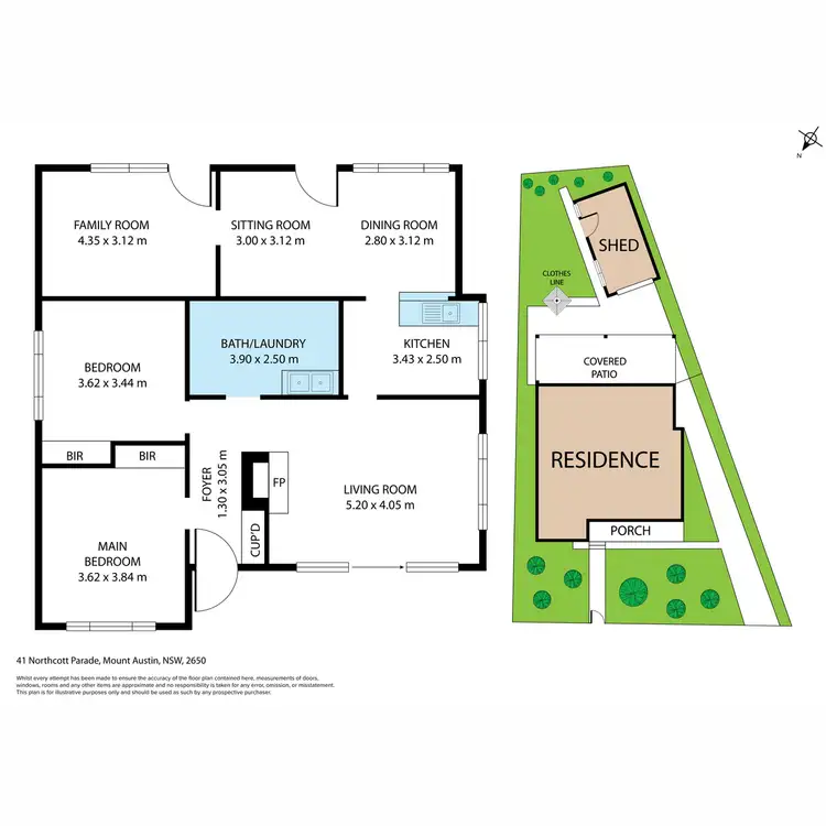 Floorplan of Homely house listing, 41 Northcott Parade, Mount Austin NSW 2650