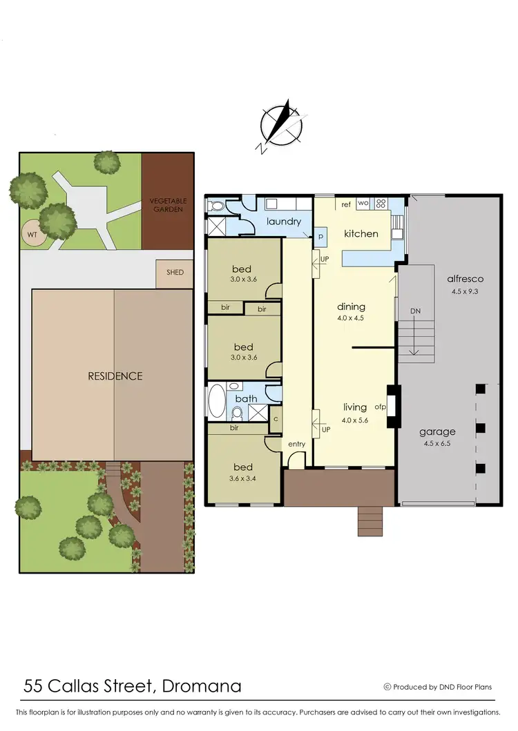 Floorplan of Homely house listing, 55 Callas Street, Dromana VIC 3936