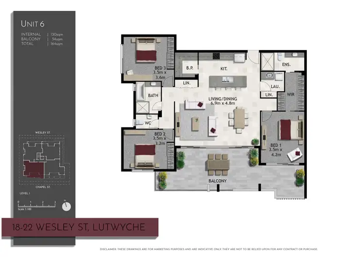 Floorplan of Homely apartment listing, 6/18 Wesley Street, Lutwyche QLD 4030