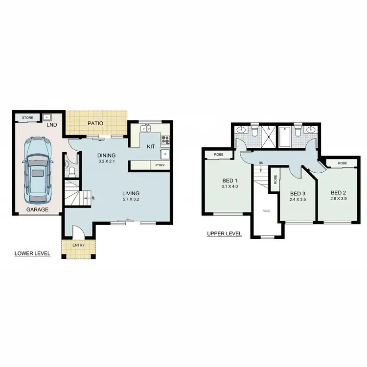 Floorplan of Homely townhouse listing, 10/136 Princess Street, Cleveland QLD 4163