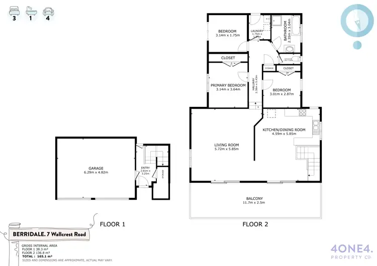 Floorplan of Homely house listing, 7 Wallcrest Road, Berriedale TAS 7011