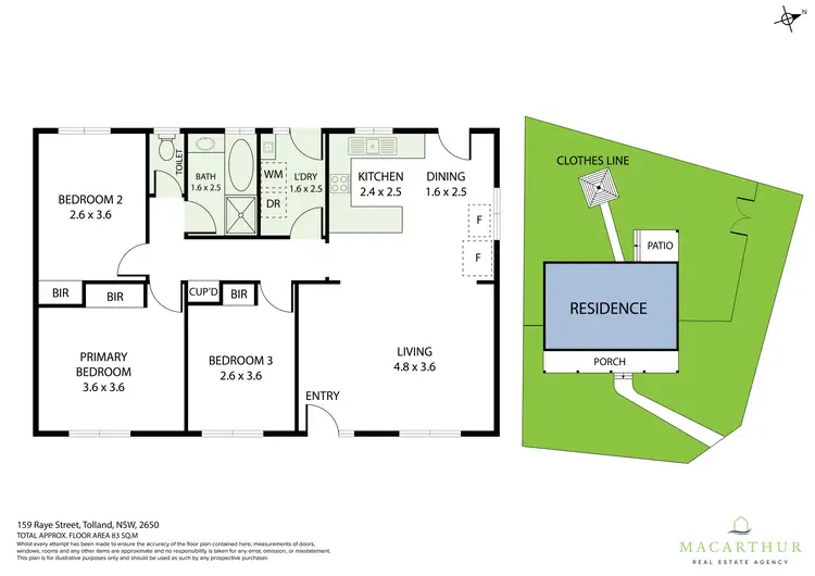 Floorplan of Homely house listing, 159 Raye Street, Tolland NSW 2650