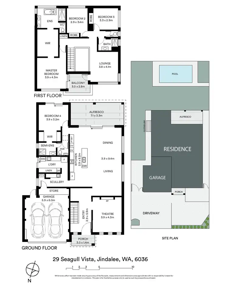 Floorplan of Homely house listing, 29 Seagull Vista, Jindalee WA 6036