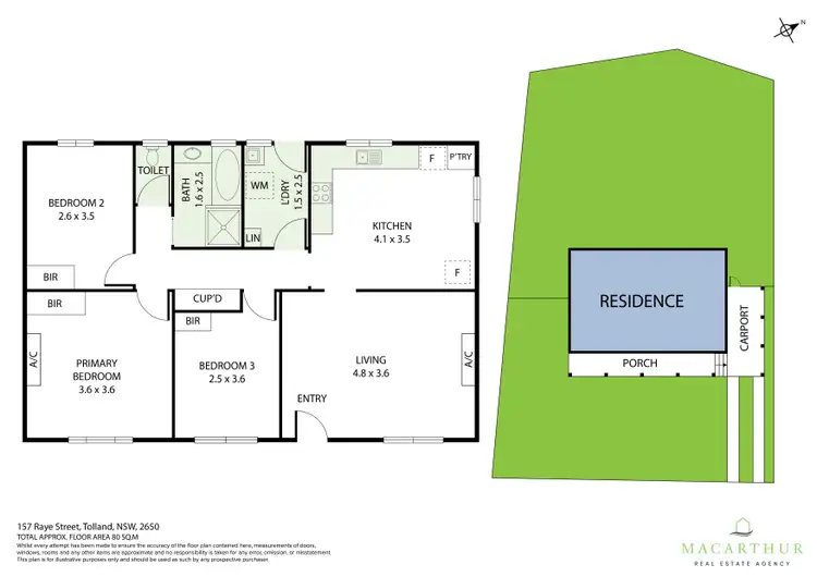 Floorplan of Homely house listing, 157 Raye Street, Tolland NSW 2650