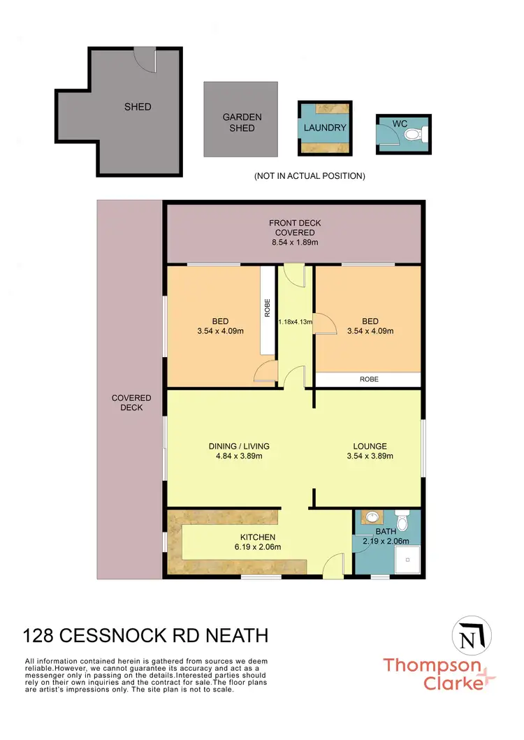 Floorplan of Homely house listing, 128 Cessnock Road, Neath NSW 2326