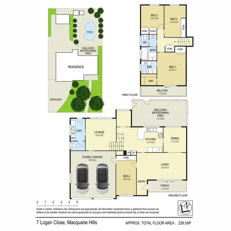 Floorplan of Homely house listing, 7 Logan Close, Macquarie Hills NSW 2285