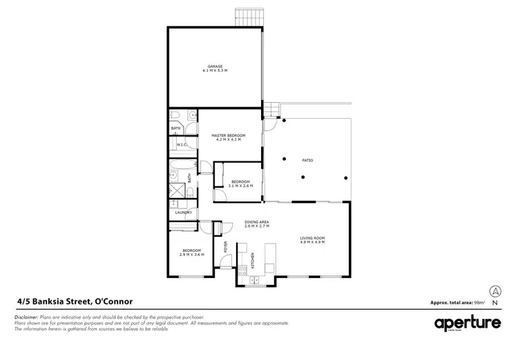 Floorplan of Homely townhouse listing, 4/5 Banksia Street, O'connor ACT 2602
