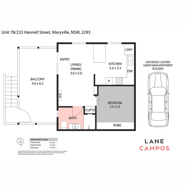 Floorplan of Homely unit listing, 78/233 Hannell Street, Maryville NSW 2293