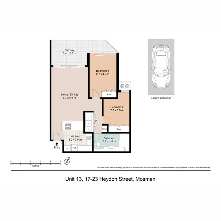 Floorplan of Homely apartment listing, 13/17-23 Heydon Street, Mosman NSW 2088