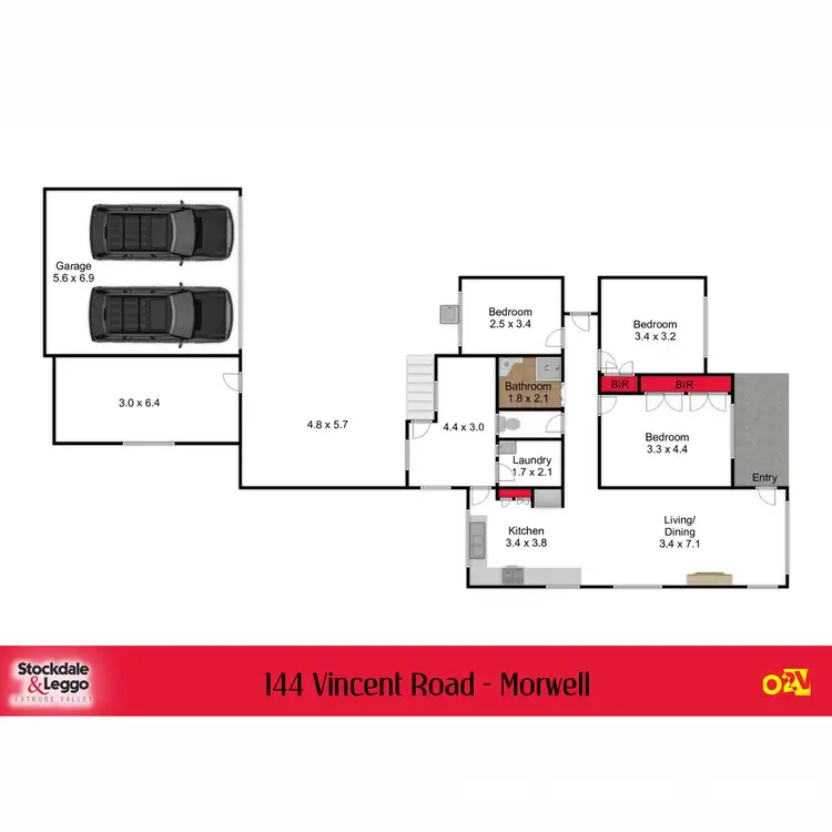 Floorplan of Homely house listing, 144 Vincent Road, Morwell VIC 3840