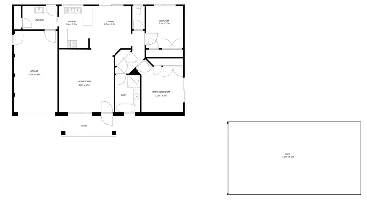 Floorplan of Homely unit listing, 3/24 Koetong Crescent, Wodonga VIC 3690