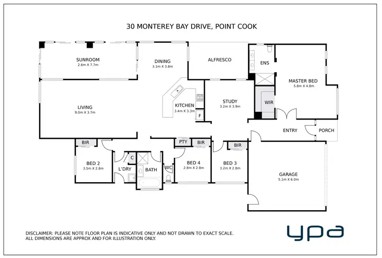 Floorplan of Homely house listing, 30 Monterey Bay Drive, Sanctuary Lakes VIC 3030