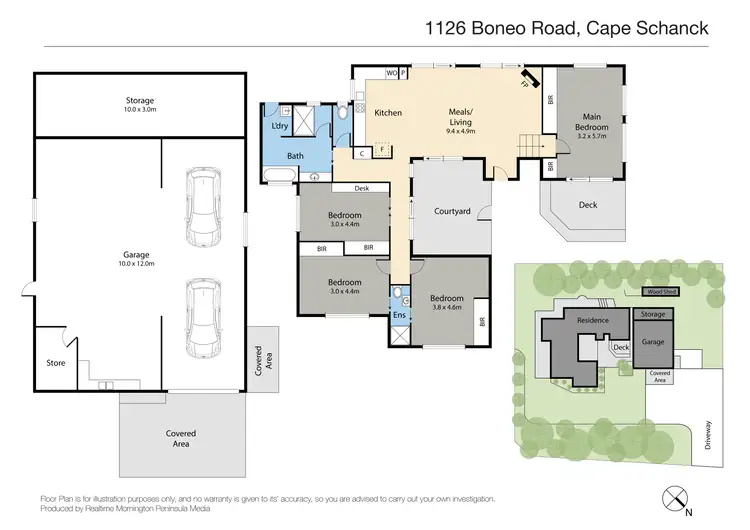 Floorplan of Homely house listing, 1126 Boneo Road, Cape Schanck VIC 3939