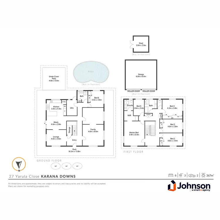 Floorplan of Homely house listing, 27 Yarula Close, Karana Downs QLD 4306