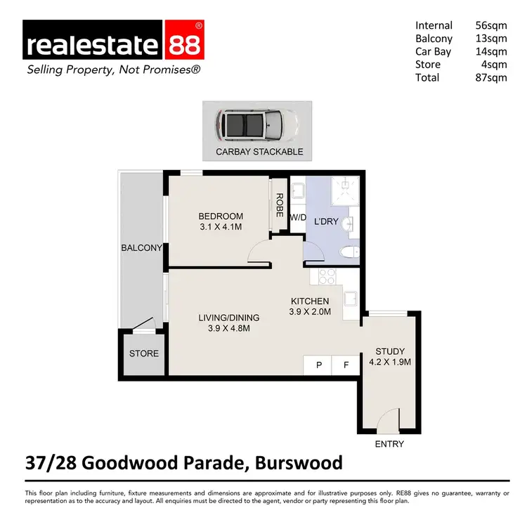 Floorplan of Homely apartment listing, 37/28 Goodwood Parade, Burswood WA 6100