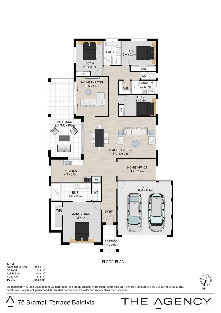 Floorplan of Homely house listing, 75 Bramall Terrace, Baldivis WA 6171