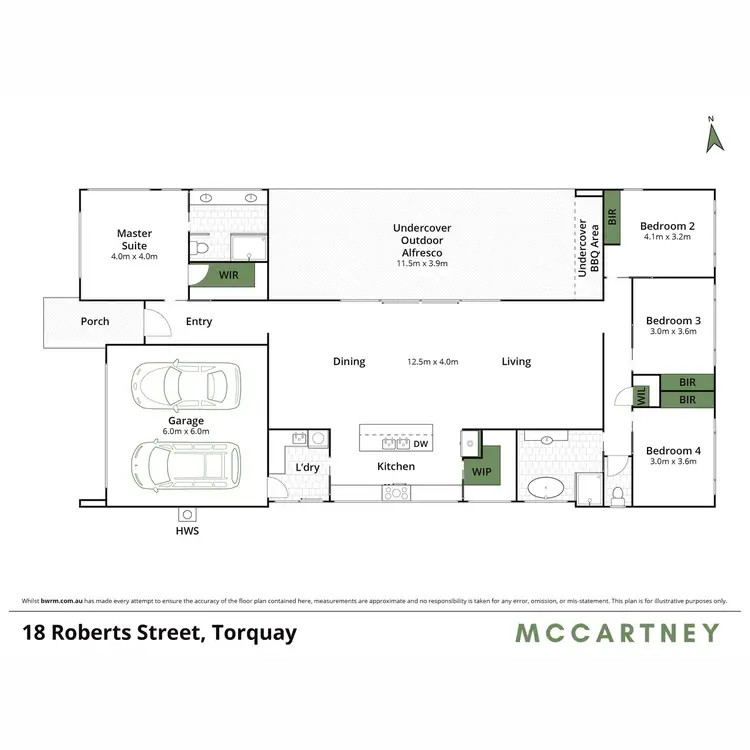 Floorplan of Homely house listing, 18 Roberts Street, Torquay VIC 3228