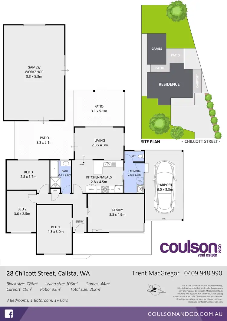 Floorplan of Homely house listing, 28 Chilcott Street, Calista WA 6167