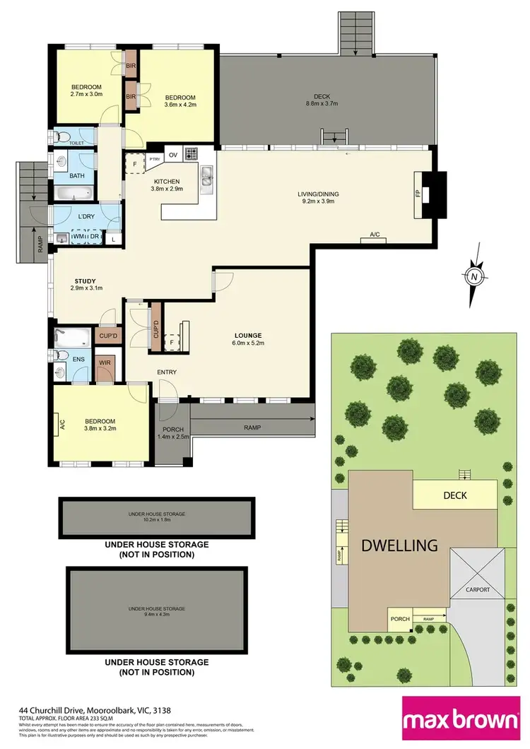 Floorplan of Homely house listing, 44 Churchill Drive, Mooroolbark VIC 3138