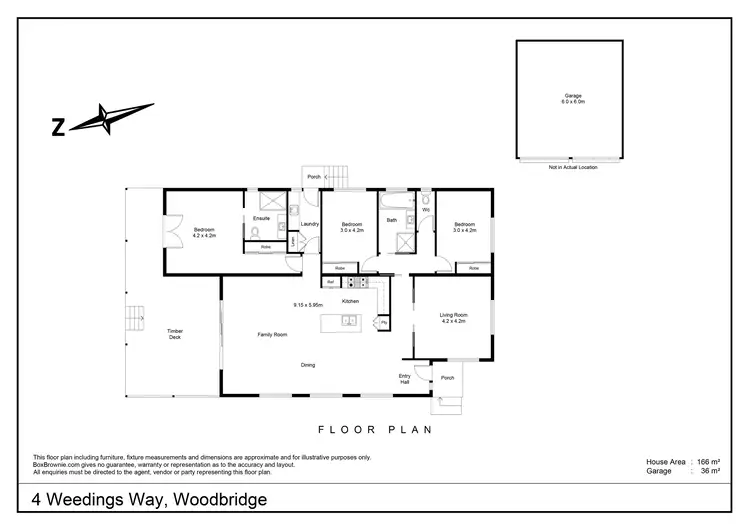 Floorplan of Homely house listing, 4 Weedings Way, Woodbridge TAS 7162