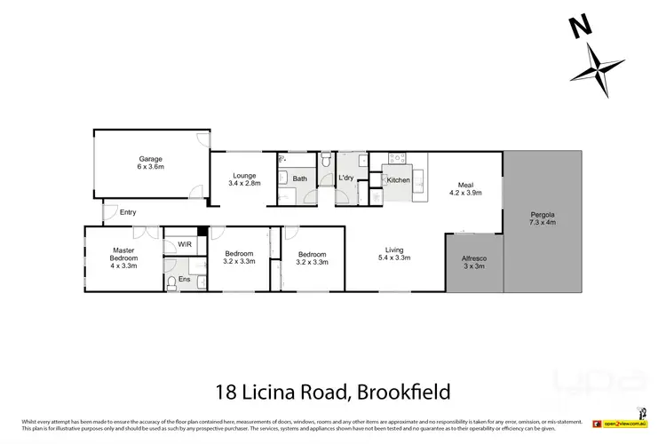 Floorplan of Homely house listing, 18 Licina Road, Brookfield VIC 3338