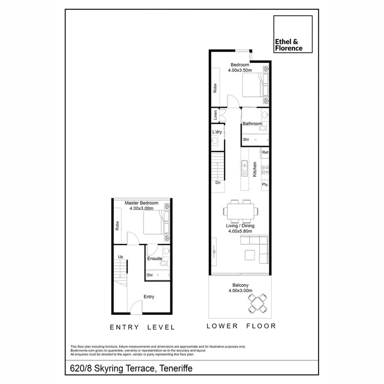 Floorplan of Homely apartment listing, 620/8 Skyring Terrace, Teneriffe QLD 4005