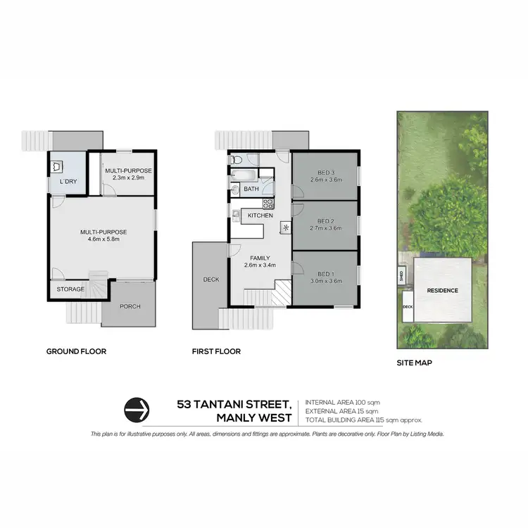 Floorplan of Homely house listing, 53 Tantani Street, Manly West QLD 4179