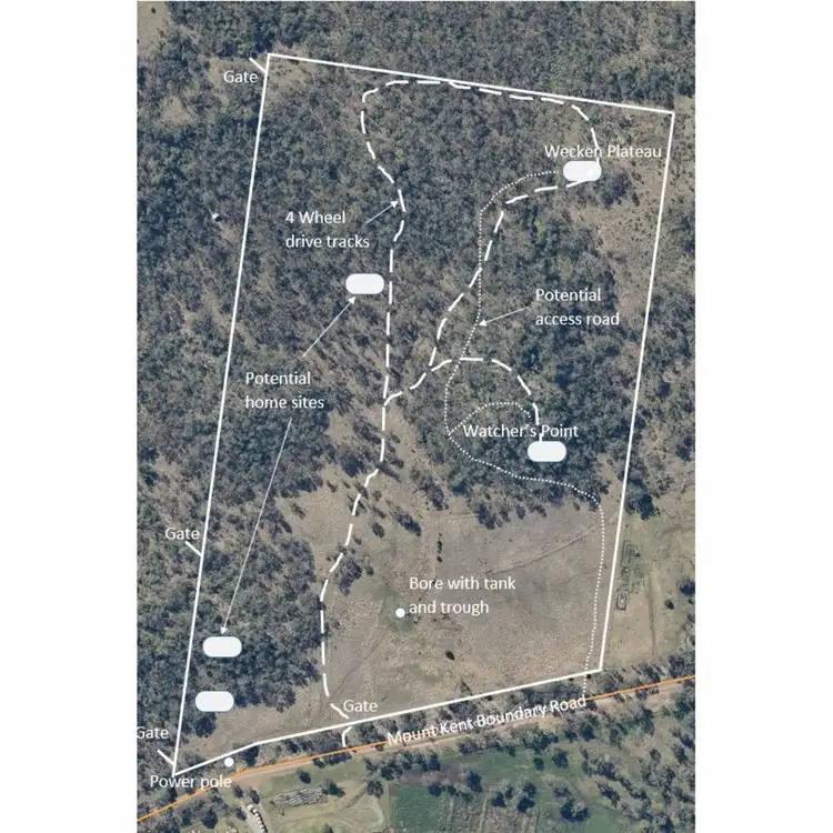 Floorplan of Homely rural property listing, LOT 2680, 722 Mount Kent Boundary Road, Nobby QLD 4360