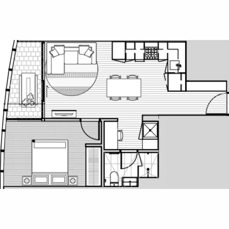 Floorplan of Homely apartment listing, 3005/191 Brunswick Street, Fortitude Valley QLD 4006