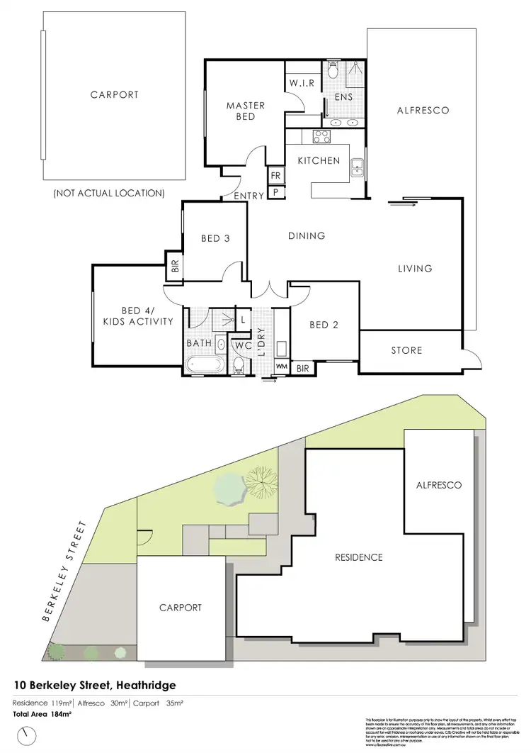 Floorplan of Homely house listing, 10 Berkeley Street, Heathridge WA 6027