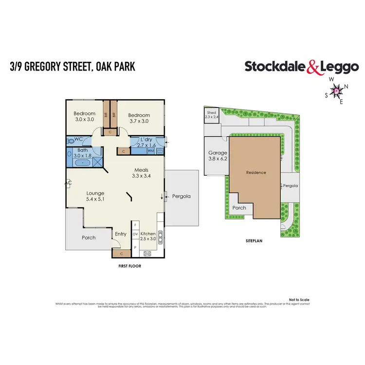 Floorplan of Homely unit listing, 3/9 Gregory Street, Oak Park VIC 3046