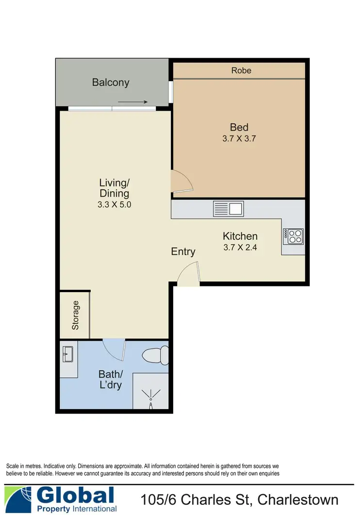 Floorplan of Homely apartment listing, 105/6 Charles Street, Charlestown NSW 2290