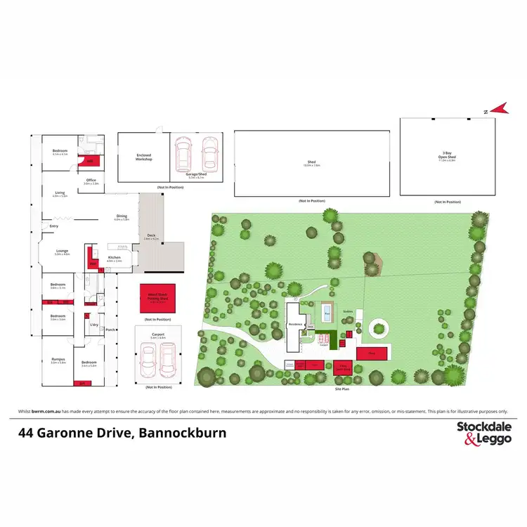 Floorplan of Homely house listing, 44 Garonne Drive, Bannockburn VIC 3331