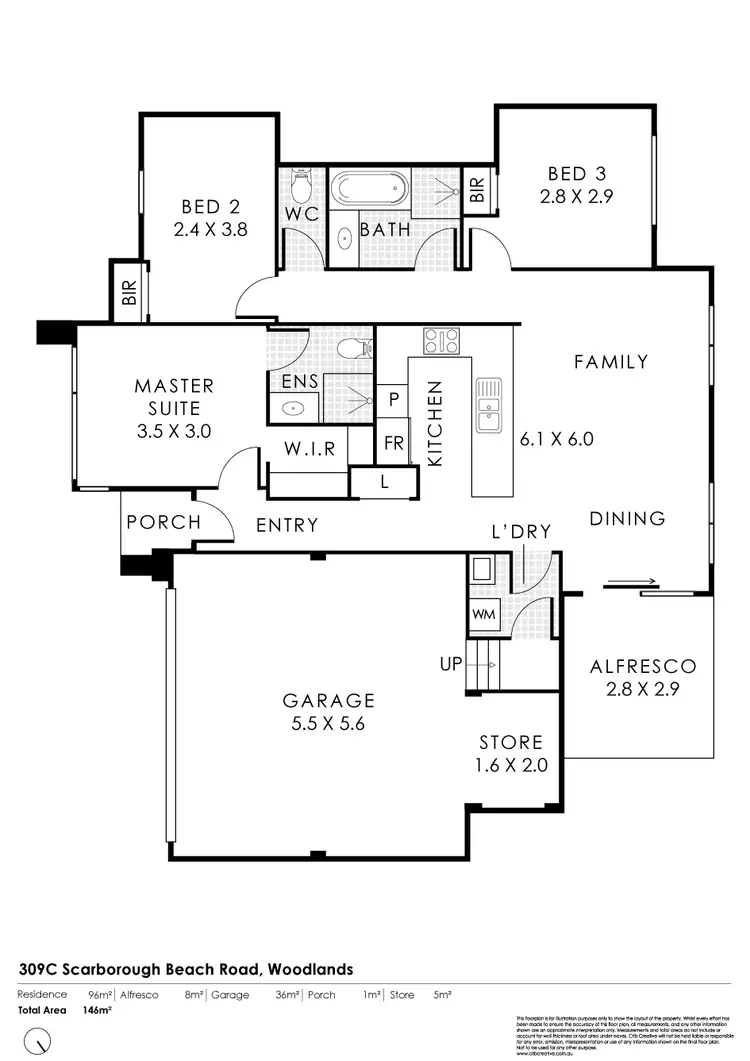 Floorplan of Homely house listing, 309c Scarborough Beach Road, Woodlands WA 6018