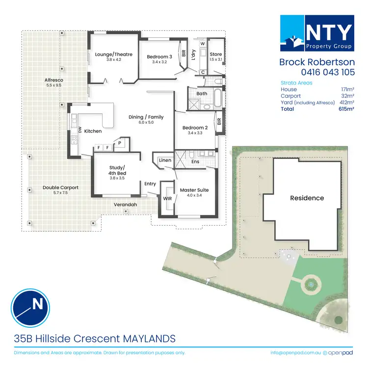 Floorplan of Homely house listing, 35B Hillside Crescent, Maylands WA 6051