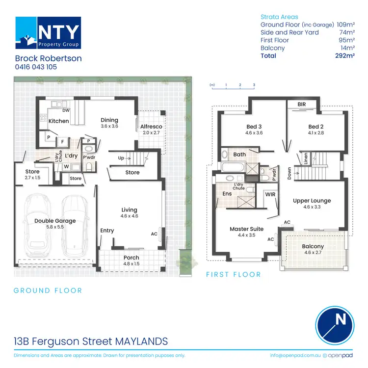 Floorplan of Homely townhouse listing, 13B Ferguson Street, Maylands WA 6051