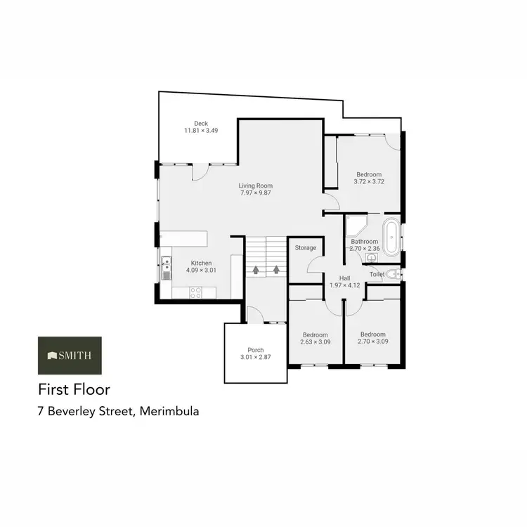 Floorplan of Homely house listing, 7 Beverley Street, Merimbula NSW 2548