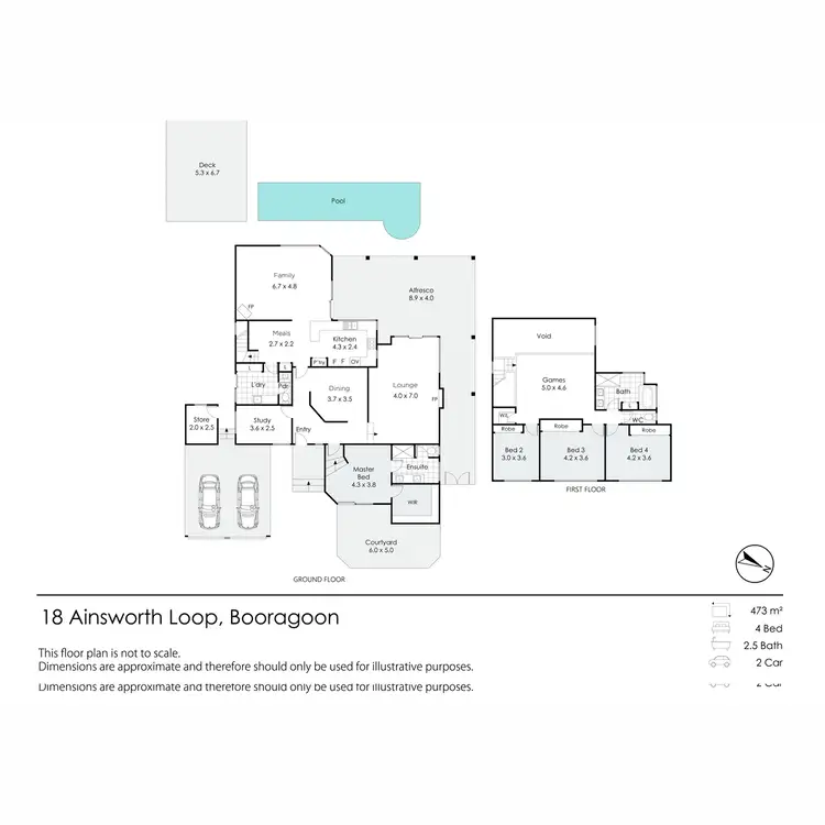 Floorplan of Homely house listing, 18 Ainsworth Loop, Booragoon WA 6154